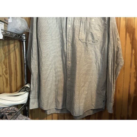 Toad & Co Mens Shirt XXL Trace Long Sleeve Button Up Organic Cotton NWOT Blue - Picture 2 of 9